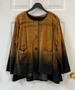 Dress To Kill Dress To Kill Swing Coat, Cord Dip Dye