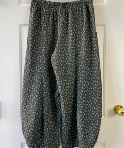 Dress To Kill Fly Pant, Black Grey Quilt Dots Dress To Kill
