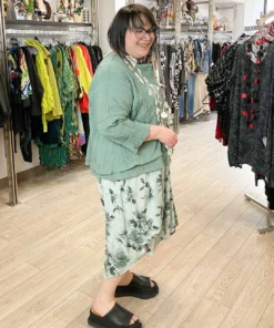 Dress To Kill Dress To Kill Folded Bottom Jacket, Green Pleat