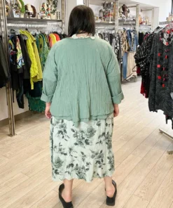 Dress To Kill Dress To Kill Folded Bottom Jacket, Green Pleat