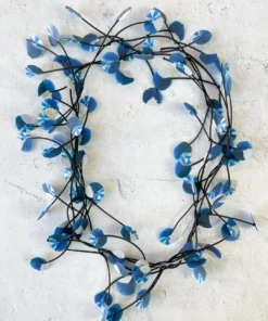 Ekeimenna By Annemieke Broenink Annemieke Broenink Recycled Wildflower Necklace, Indigo