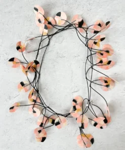 Ekei Menna Recycled Poppy Necklace, Blossom