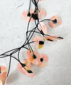 Ekei Menna Recycled Poppy Necklace, Blossom