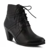 Spring Step Hilde Lace Up Bootie In Black
