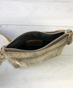 CoFi Leathers CoFi Leathers Kaitlin Convertible Hipbag, Gold