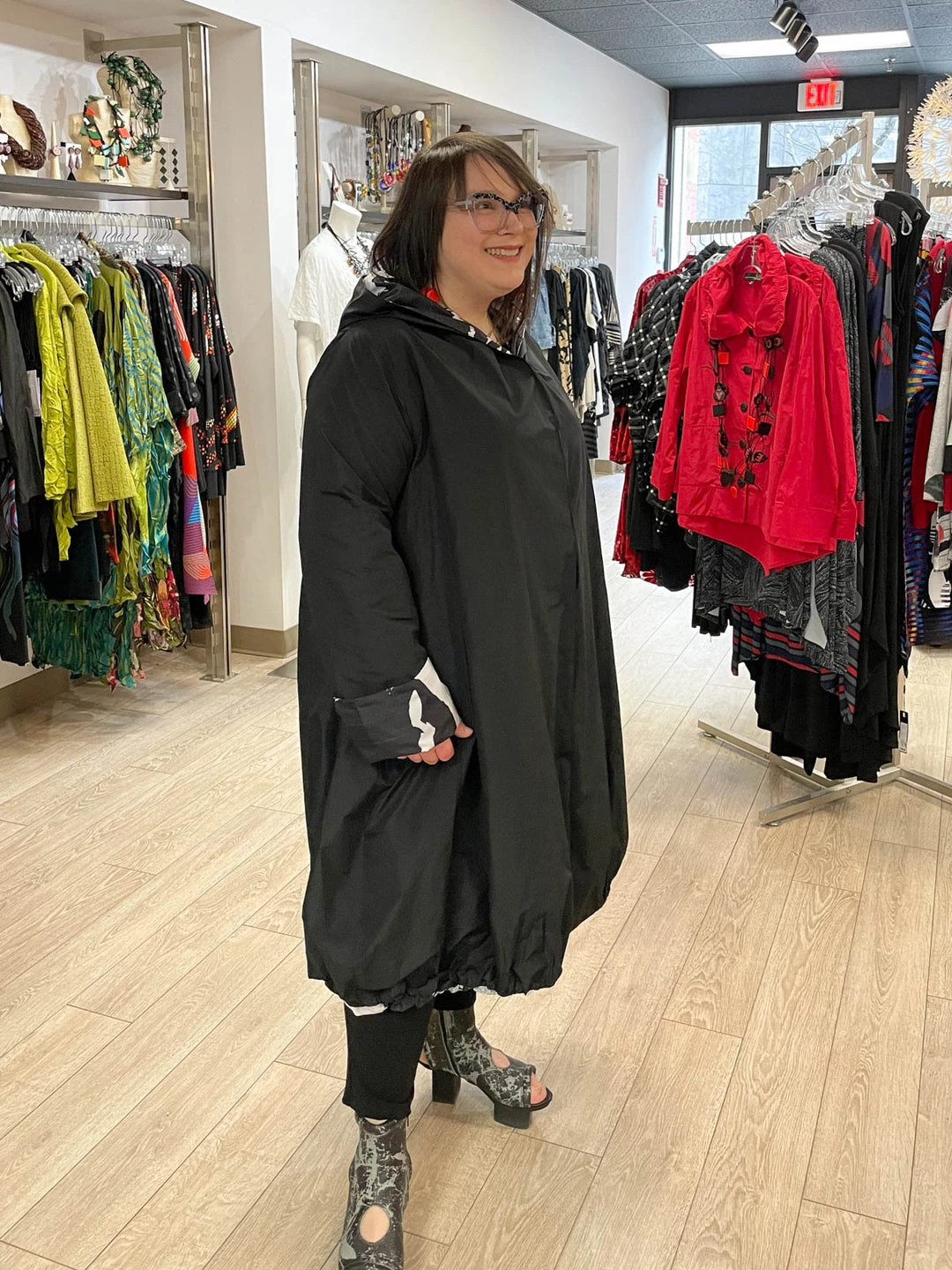 Igor Dobranic Igor Dobranic Bjork Reversible Jacket, Black/White/Grey