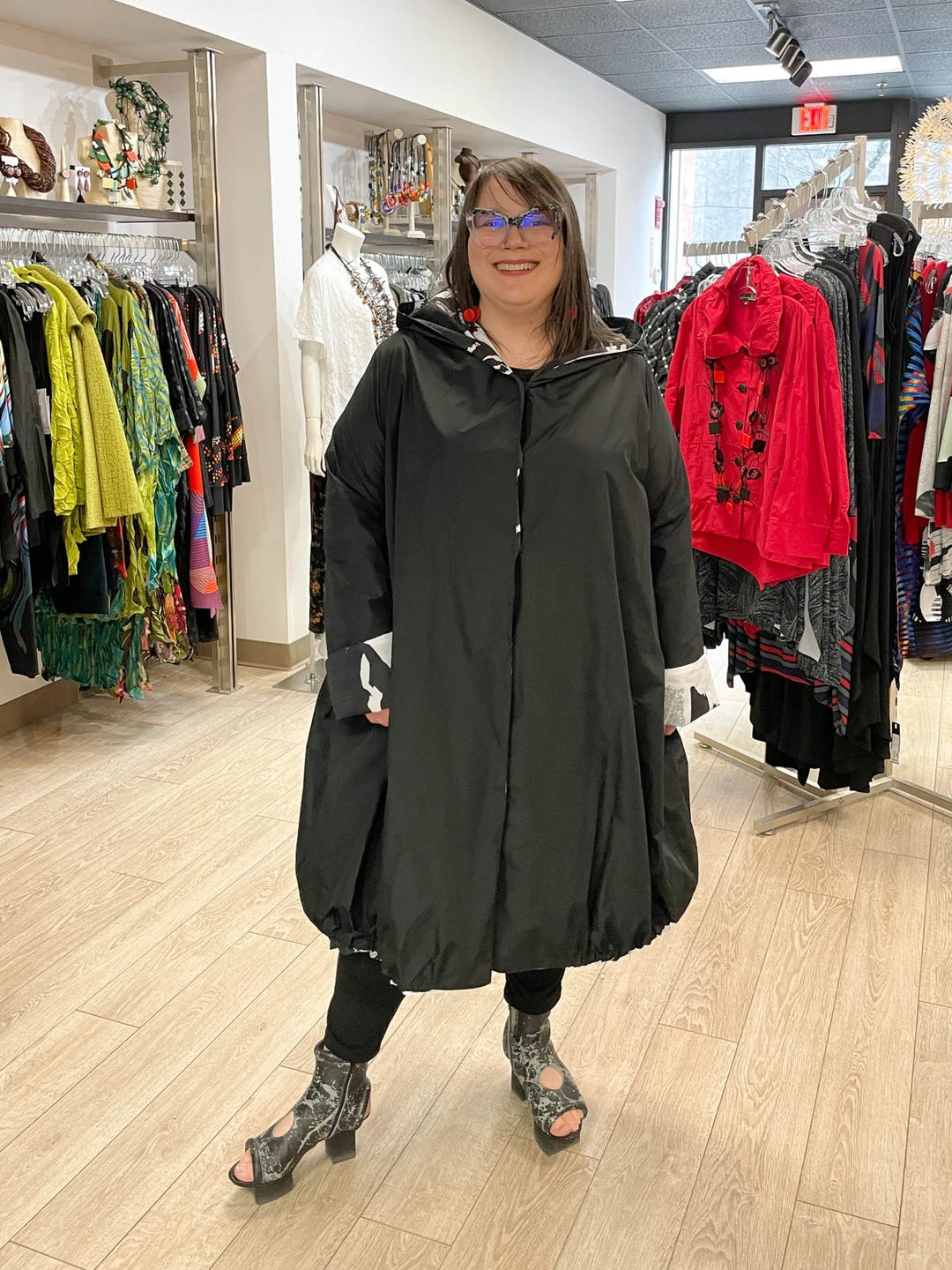 Igor Dobranic Igor Dobranic Bjork Reversible Jacket, Black/White/Grey