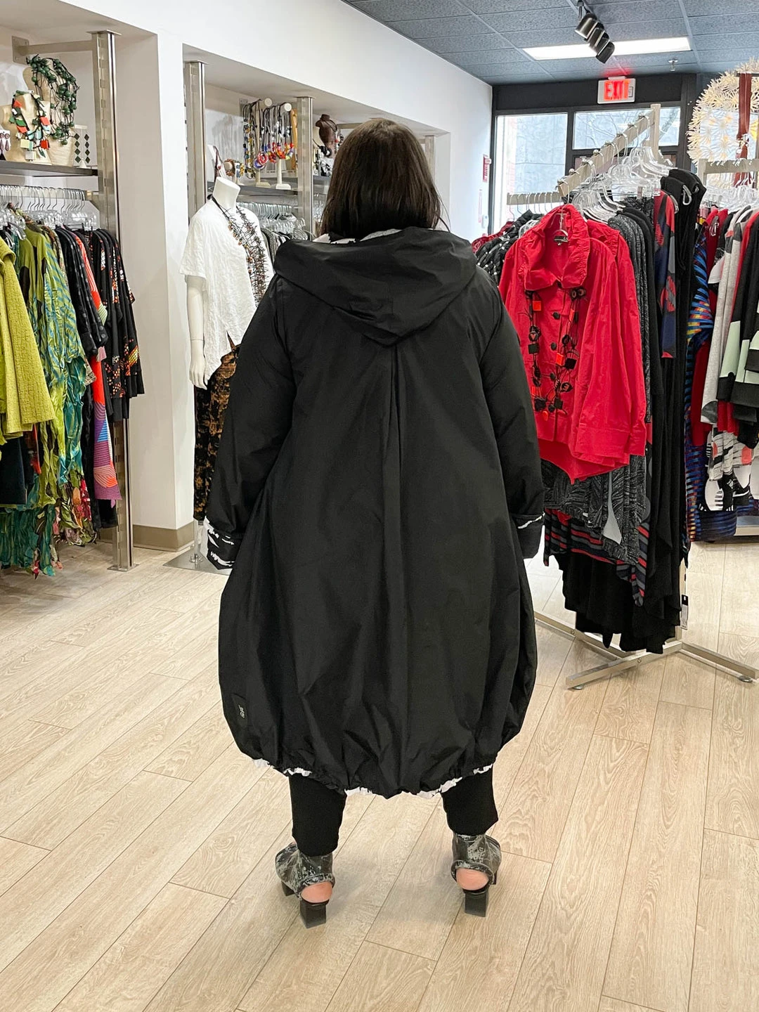 Igor Dobranic Igor Dobranic Bjork Reversible Jacket, Black/White/Grey