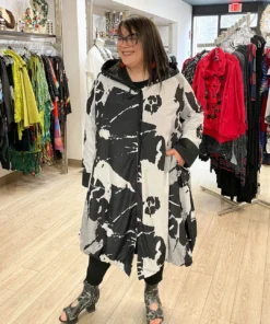 Igor Dobranic Igor Dobranic Bjork Reversible Jacket, Black/White/Grey