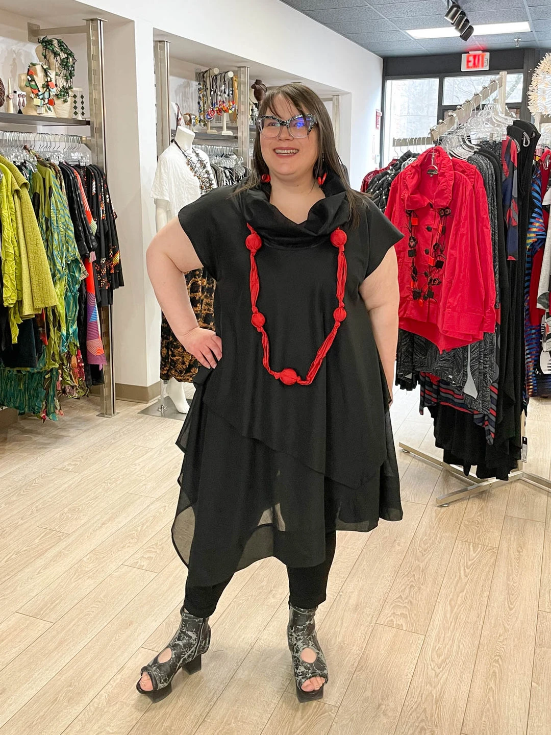 Igor Dobranic Leni Tunic, Black Igor Dobranic