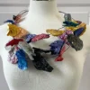 Imma Costa Petal Crush Necklace, Multi Metallic