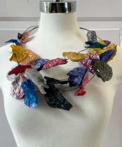 Imma Costa Petal Crush Necklace, Multi Metallic