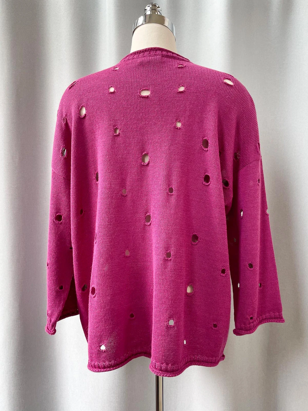 Iridium Holly Sweater, Fuchsia Iridium