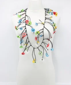 Jianhui London Aqua Water Lily Necklace, Multicolor