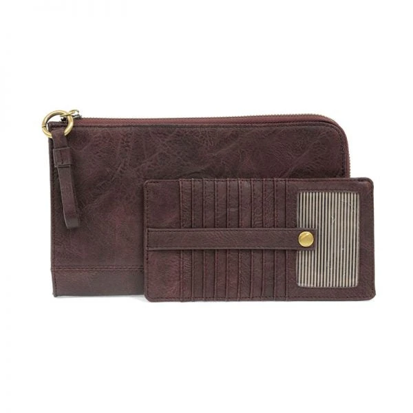 Joy Susan Karina Convertible Wristlet & Wallet, Aubergine Joy Susan