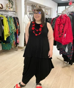 Kedem Sasson Kedem Sasson Hi Lo Tank Tunic, Black