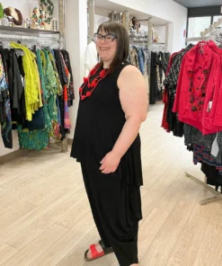 Kedem Sasson Kedem Sasson Hi Lo Tank Tunic, Black