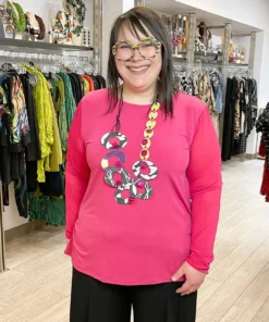 Kozan Mia Top, Magenta Mesh Kozan