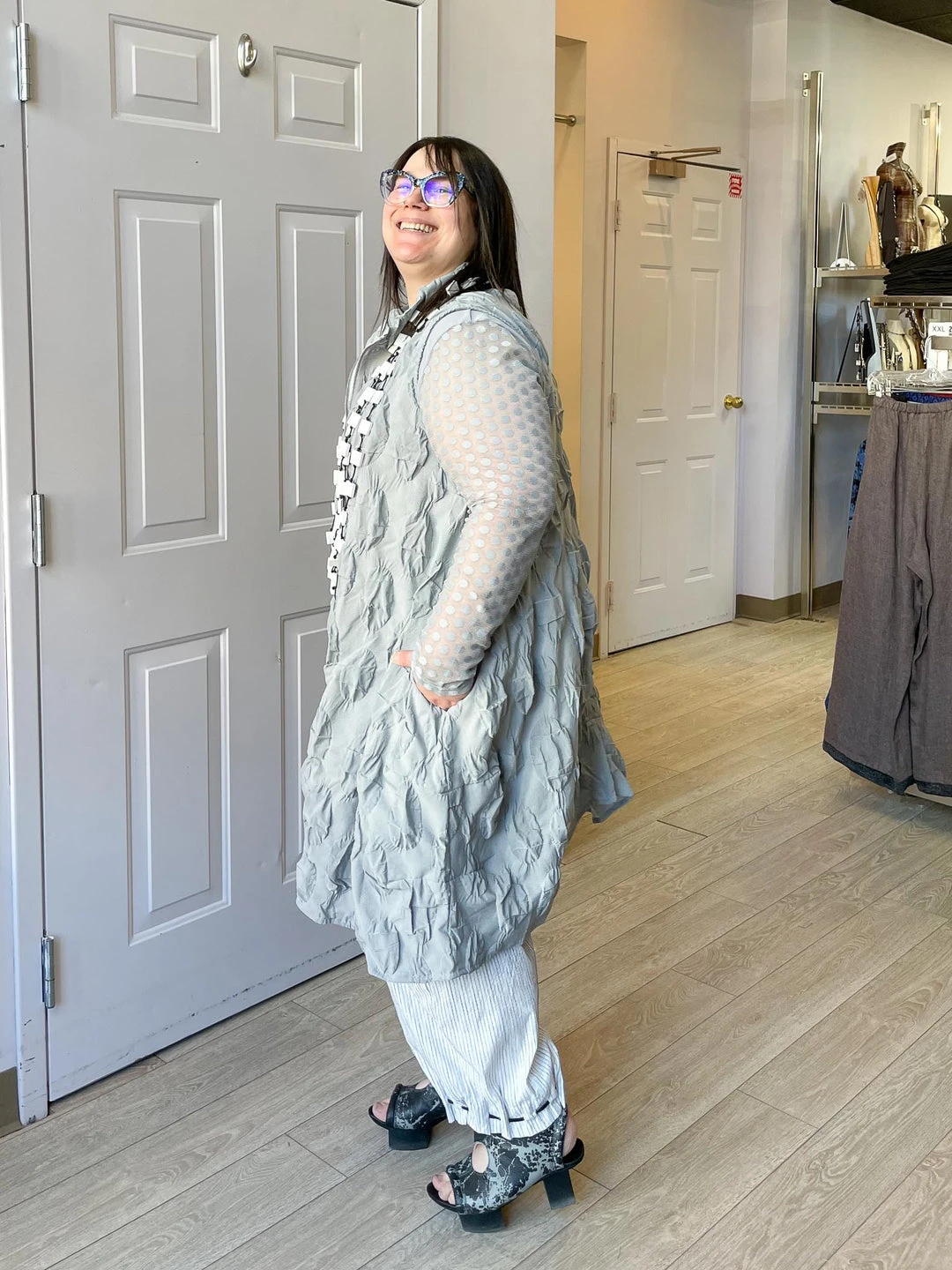 Kozan Aubrey Dress, Grey Orbit Kozan