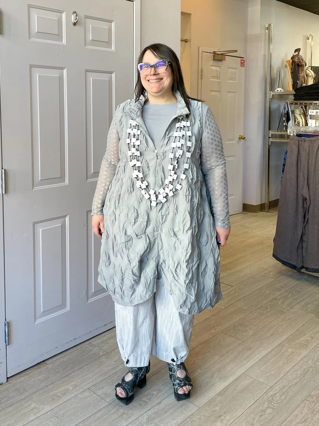 Kozan Aubrey Dress, Grey Orbit Kozan