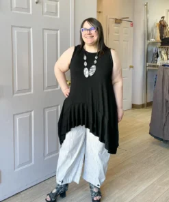 Kozan Jazzy Tunic, Black Tencel