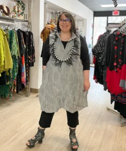 Kozan Aubrey Dress, Grey Orbit Kozan