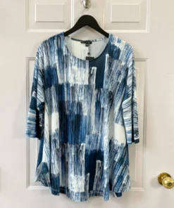 Kozan Dolores Tunic, Blue Blocks