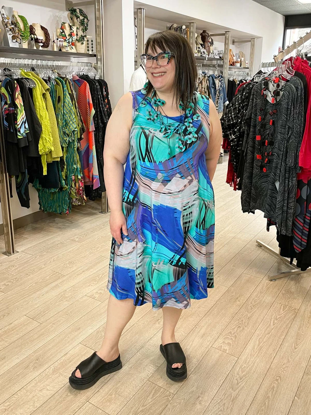 Kozan Dulce Dress, Tropicana Tencel