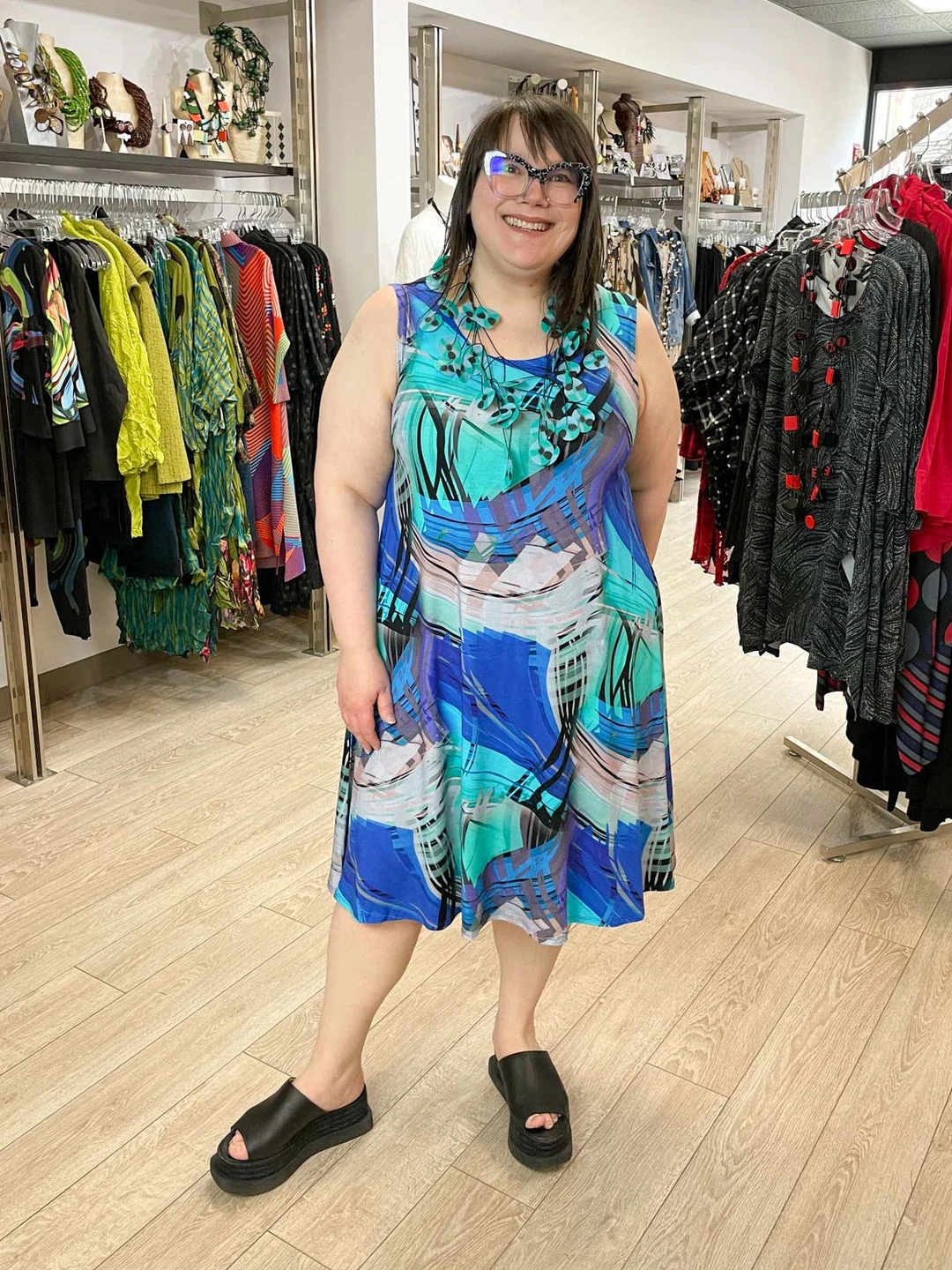 Kozan Dulce Dress, Tropicana Tencel