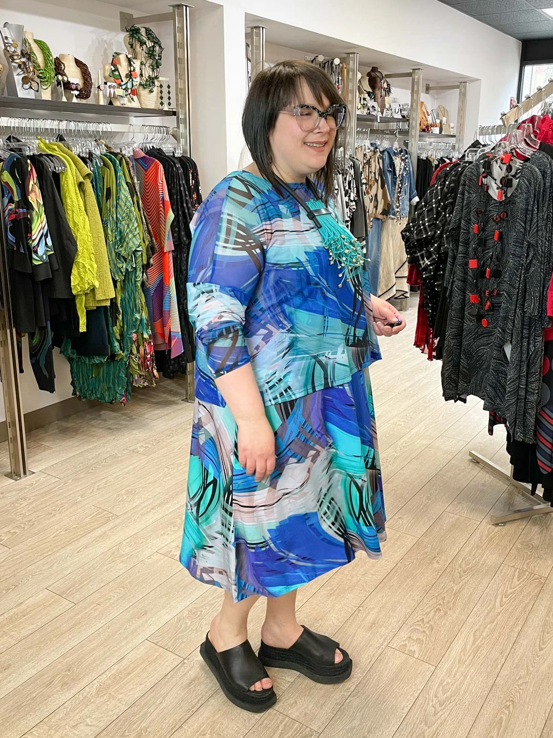 Kozan Dulce Dress, Tropicana Tencel