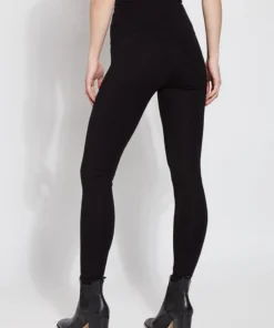 Lysse Ponte Signature Center Seam Legging, Black