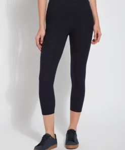 Lysse Lysse Flattering Cotton Crop Legging, Midnight