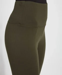 Lysse Ponte Signature Center Seam Legging, Deep Olive Lysse
