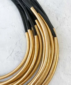 Monies Multistrand Collar Necklace, Gold Monies