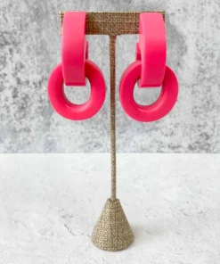 Monies Rose Earclips, Pink Monies