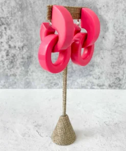 Monies Rose Earclips, Pink Monies