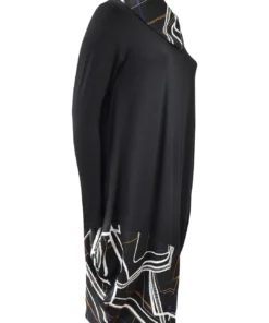 NY 77 NY 77 Embroidered Accent Dress, Black/Multi