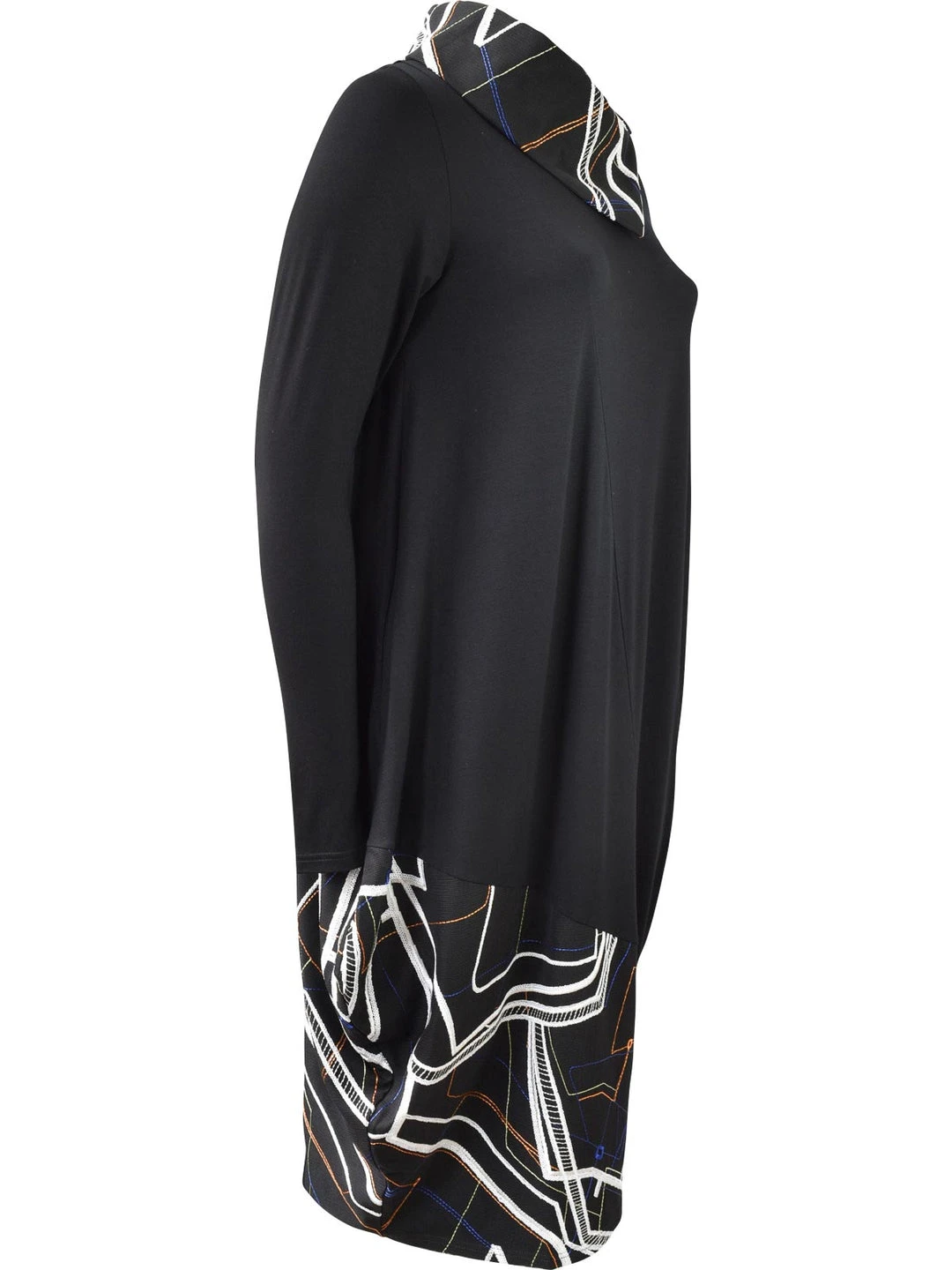 NY 77 NY 77 Embroidered Accent Dress, Black/Multi