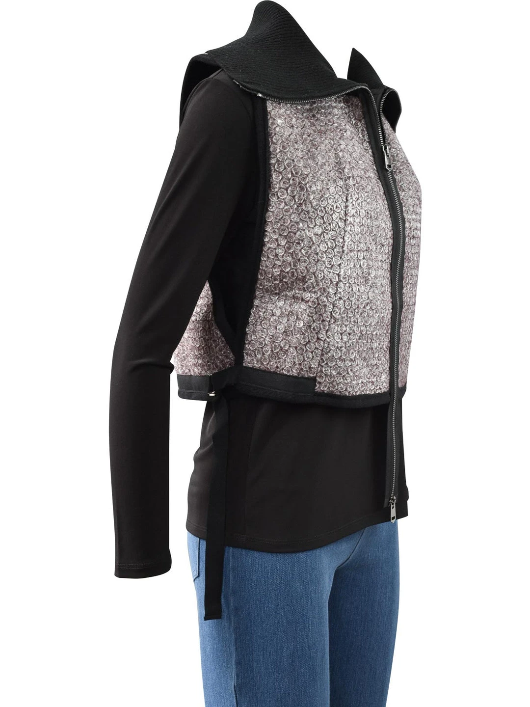 NY 77 Short Zip Vest, Bubble Wrap