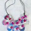 Pattern Gems Harmony Necklace, Iridescent/Magenta Pattern Gems