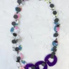 Pattern Gems Rhythm Necklace, Purple/Teal Pattern Gems
