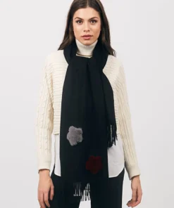Pia Rossini Carmina Scarf, Black