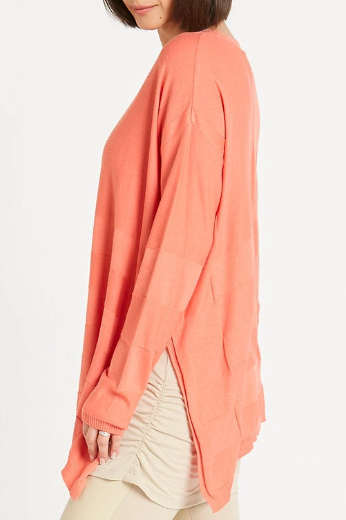 Planet Nu Box Weave Sweater, Peachy Planet