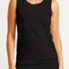 Planet Lycra Ruche Tank, Black