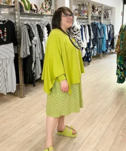 Pure Essence Oversized Poncho Top, Kiwi