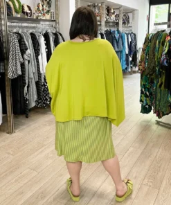 Pure Essence Oversized Poncho Top, Kiwi