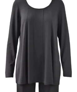 Q'Neel Seam Front Top Long Sleeve, Black Q'Neel