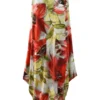 Q'Neel Sleeveless Floral V-Neck Pocket Dress, Red Multi Q'Neel