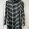Q'Neel Striped Turtle Neck Tunic, Black/Grey Q'Neel