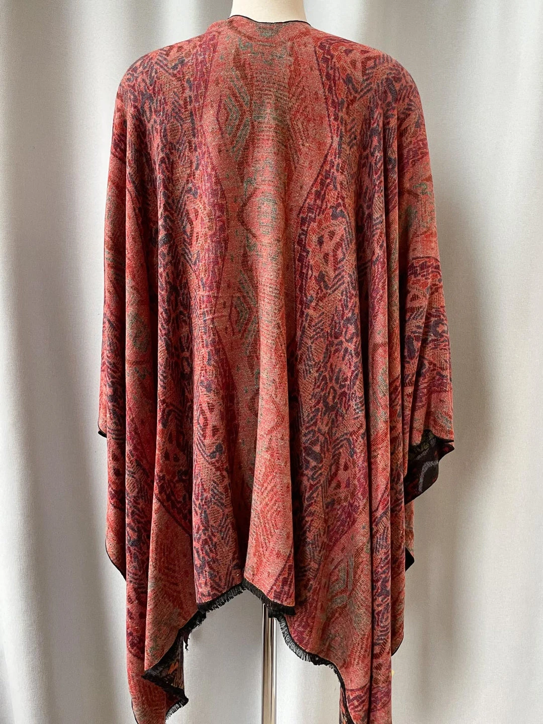 Rapti Fashion Rapti Fashion Cashmere Reversible Ruana, Sante Fe Mix